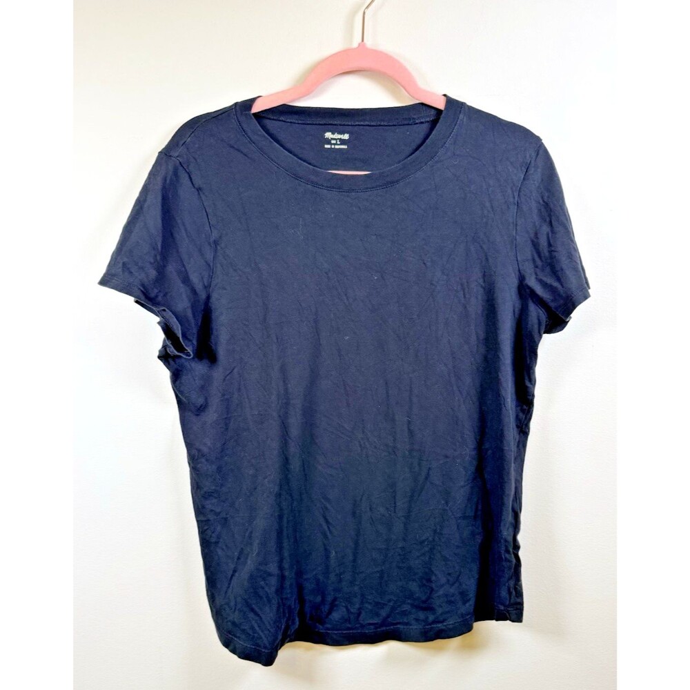 Madewell Black Short Sleeve T-Shirt - Large